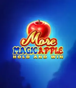 Discover the spellbinding allure of the More Magic Apple slot game by 3 Oaks Gaming, showcasing a glistening red apple against a vivid blue background. This graphic portrays the game's theme of enchantment and wonder. Suited for fans of fantasy, the vibrant colors and attractive design draw players into the game's magical world. 